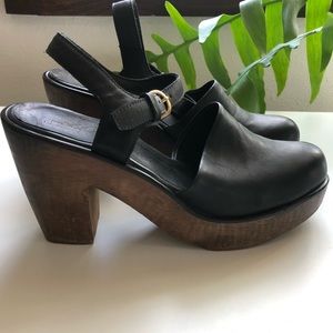 Rachel Comey Black Leather Dekalb Clog